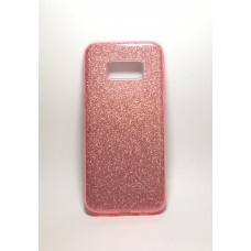Samsung S8 Glitter TPU - rózsaszín