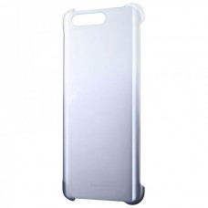 Huawei Honor 9 gyári PC Case műanyag hátlap - átlátszó-fekete