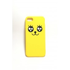 Apple iPhone 7/8 mintás műanyag hátlap - cute face sárga
