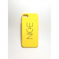 Apple iPhone 7/8 mintás műanyag hátlap - nice sárga
