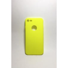  Apple iPhone 7/8 Szilikon Ultra Slim (lyukas) - uv sárga